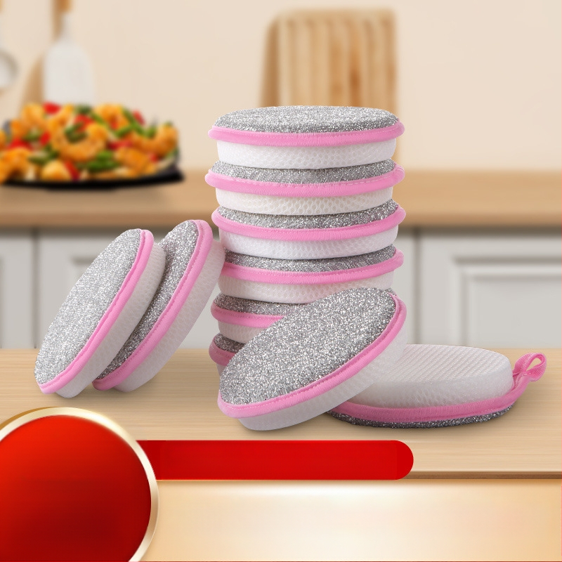 Õlita pesukausid, pesukäsnad küürimispadjaga, kööginõudepesupann ei kahjusta panni, paksendatud kahepoolsed nõudepesukäsnad