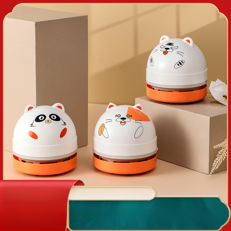 Mini stalinis dulkių siurblys mažas rankinis elektrinis šiukšlių dulkių siurblys studentams mielas gyvūnų valiklis