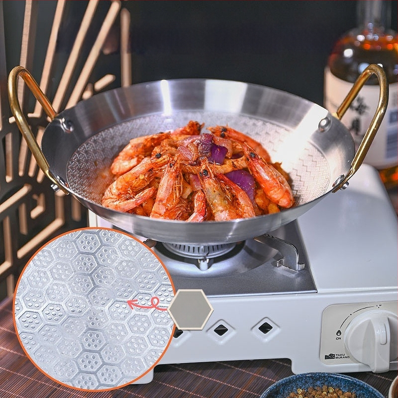 Gamyklinis tiesioginis partijos nelimpantis sutirštintas nerūdijančio plieno korio struktūros mažas karštas puodas sausas puodas namų apyvokos restoranas komercinis puodas baras Ding