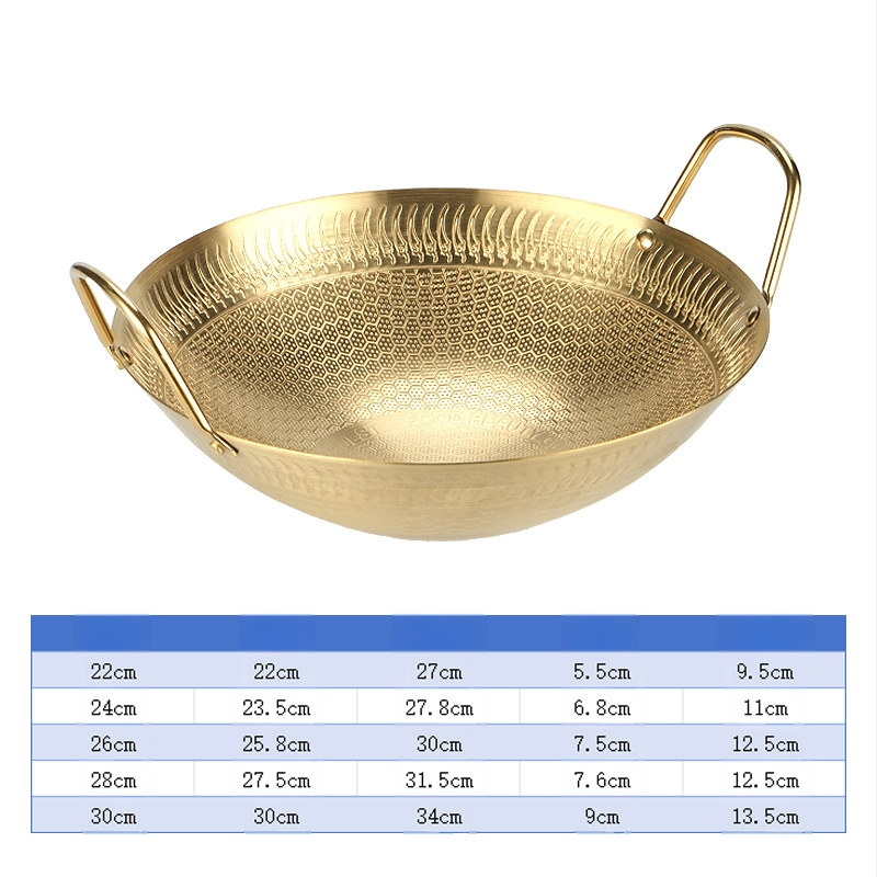 Gamyklinis tiesioginis partijos nelimpantis sutirštintas nerūdijančio plieno korio struktūros mažas karštas puodas sausas puodas namų apyvokos restoranas komercinis puodas baras Ding