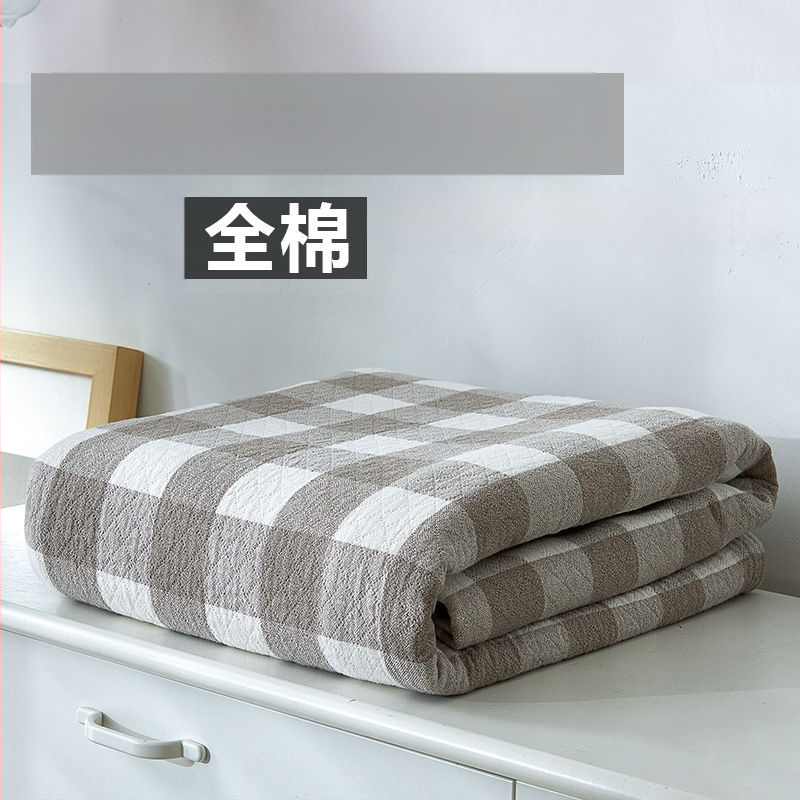 Grynos medvilnės marlės rankšluosčių antklodė, vasarinė plona trijų sluoksnių medvilninė vasarinė vėsi antklodė, oro kondicionieriaus antklodė, viengulė ir dvigulė paklodė suaugusiesiems