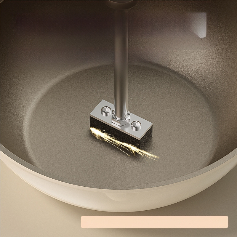 Cooker King Wok-nakkumatu pann toiduvalmistamiseks ja õli kogumiseks, kerge majapidamispann, universaalne, kerge, lameda põhjaga, süvendatud titaanist mittenakkuva panniga