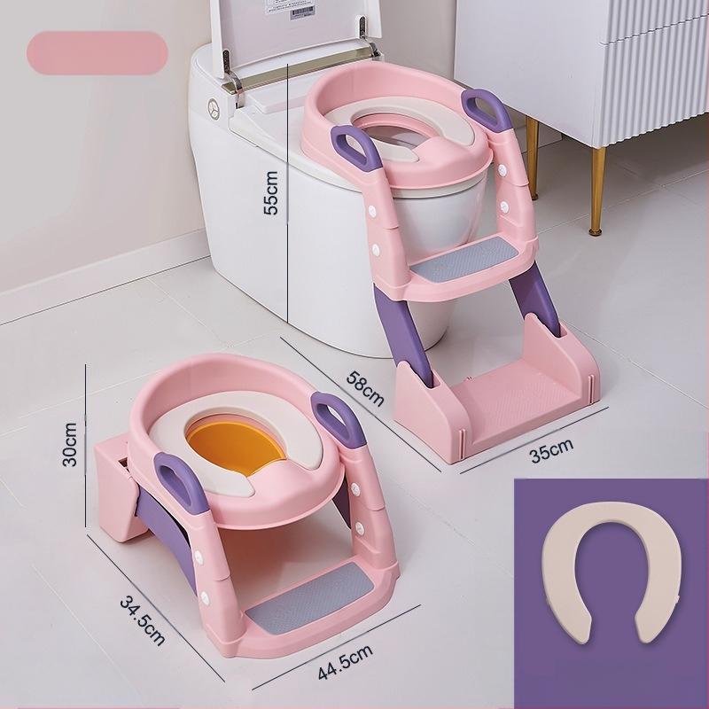 Vaikų tualeto kopėčios Dvigubos paskirties kūdikių tualetas Tualetas Tualeto pagalbinės tualeto kopėčios Sulankstomos kūdikių vonios reikmenys