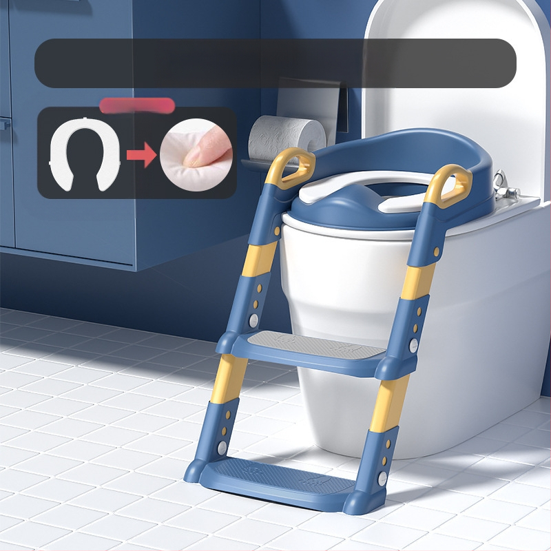 Vaikų tualeto kopėčios Dvigubos paskirties kūdikių tualetas Tualetas Tualeto pagalbinės tualeto kopėčios Sulankstomos kūdikių vonios reikmenys