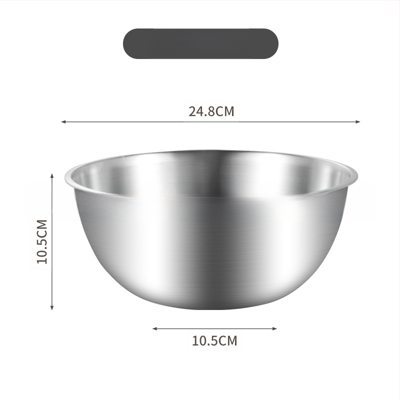 Nerūdijančio plieno korėjietiškas salotų dubens kiaušinių dubuo su mastelio kepimo ir dubens buitinio maisto gaminimo dubeniu šalto maišymo dubeniu šaltų makaronų dubenėlis