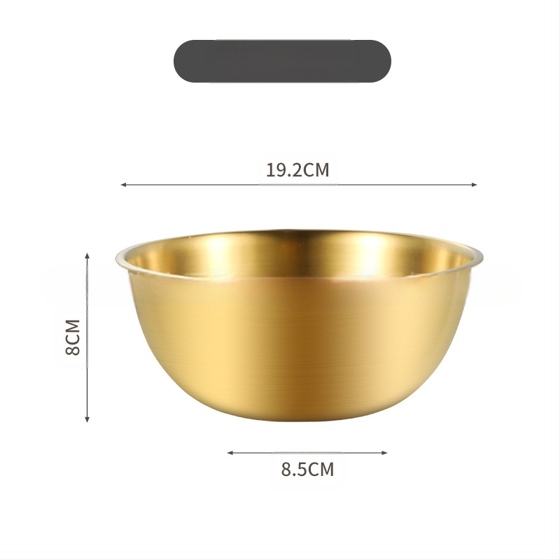 Nerūdijančio plieno korėjietiškas salotų dubens kiaušinių dubuo su mastelio kepimo ir dubens buitinio maisto gaminimo dubeniu šalto maišymo dubeniu šaltų makaronų dubenėlis