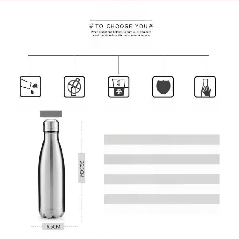 304 nerūdijančio plieno kolos butelis termosas didelės talpos sportinis virdulys automobilio puodelis reklaminė dovanų vandens puodelis didmeninė prekyba
