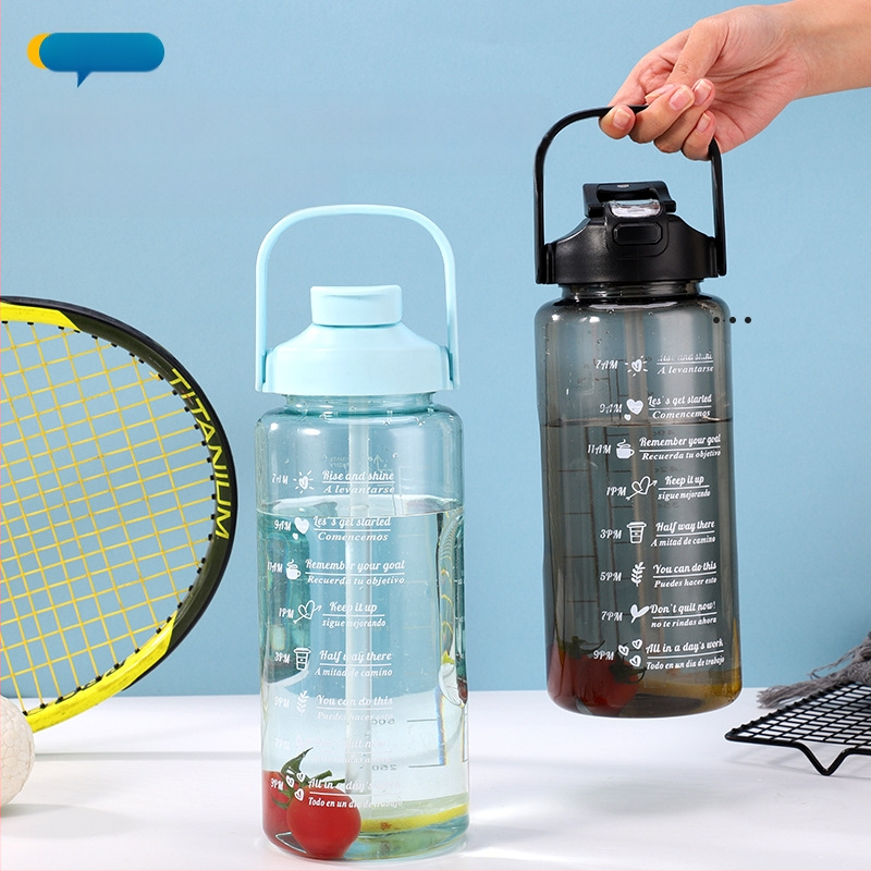 Διασυνοριακό Αθλητικό Ποτήρι Νερού Καλοκαιρινό Κύπελλο Μεγάλης Χωρητικότητας Σετ Τριών Τεμαχίων Κύπελλο Βραστήρα με Καλαμάκι, Πλαστικό Κύπελλο Space Cup Χονδρική