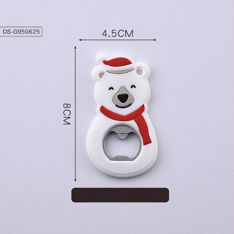 Jõuluvana silikoonist koomiksipudeliavaja silikoonist pudeliavaja kinkepudeliavaja õllepudeliavaja