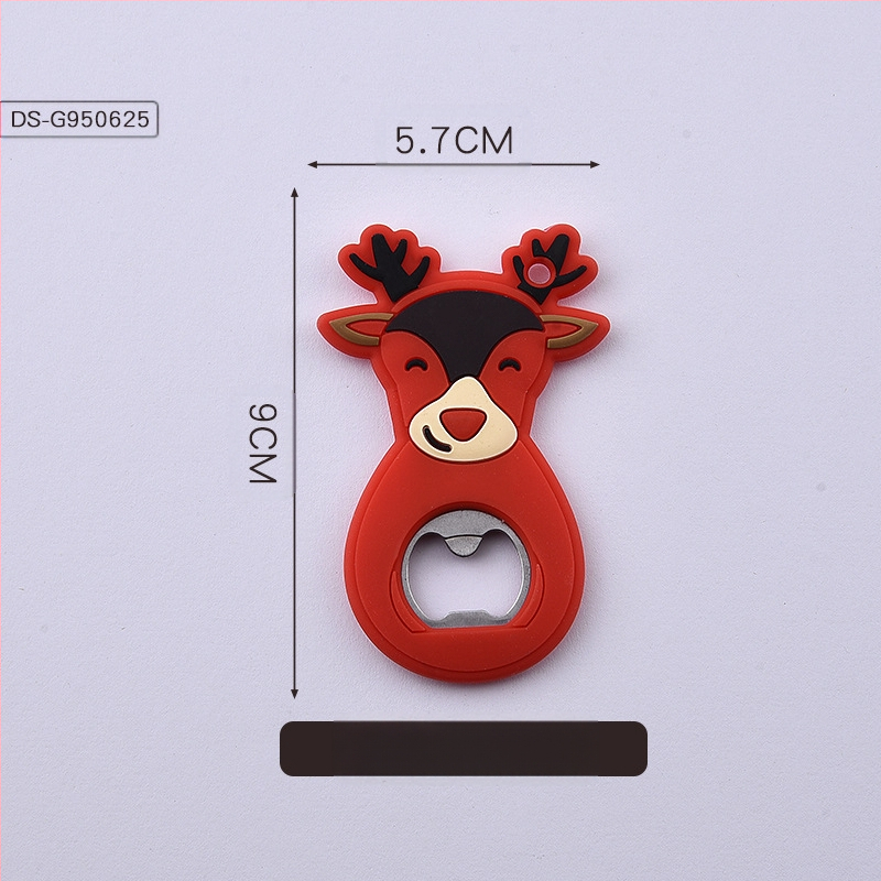 Jõuluvana silikoonist koomiksipudeliavaja silikoonist pudeliavaja kinkepudeliavaja õllepudeliavaja