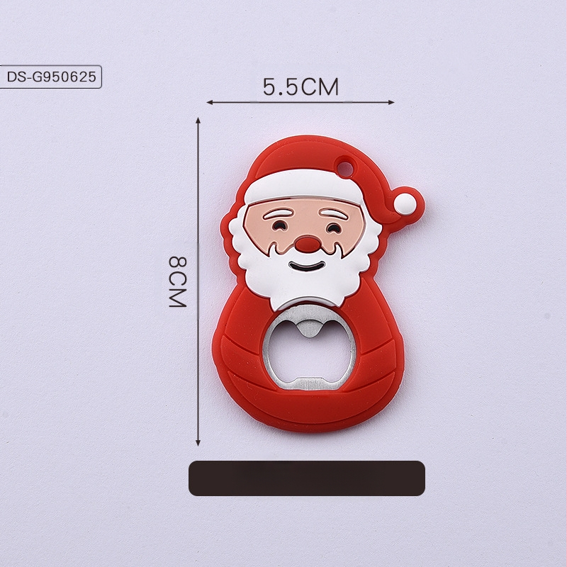 Jõuluvana silikoonist koomiksipudeliavaja silikoonist pudeliavaja kinkepudeliavaja õllepudeliavaja