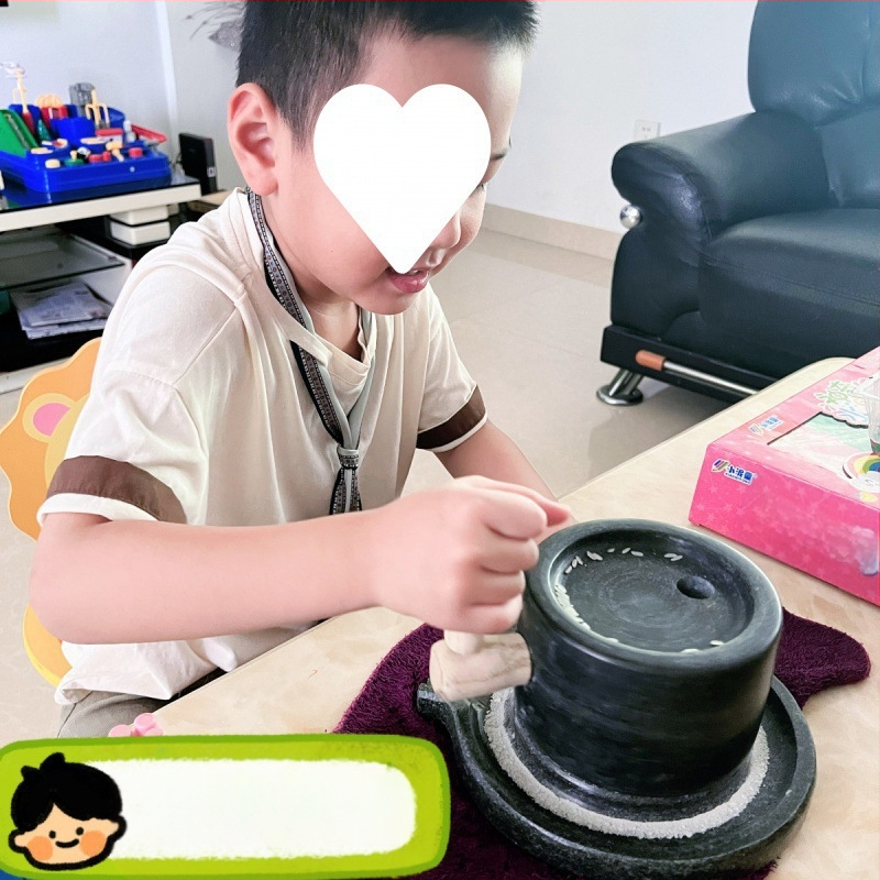 Ръчно бутана малка каменна мелница за чай от династията Сун, каменна мелница от син камък, мелница за смилане на каменна мелница за детска градина, орнаменти за каменна мелница, трансгранична независима пощенска услуга