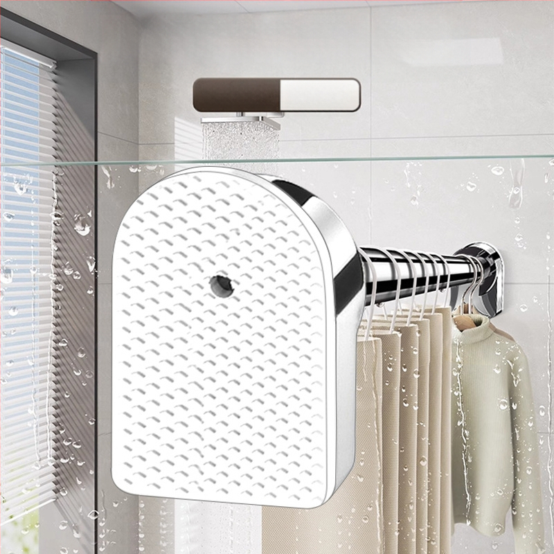 Rõdule mõeldud stantsivaba kuivatusrest, teleskoopvarras, majapidamiskardinate traksidega, roostevabast terasest torude kinnitus, üksikud jahedad riided kaitsevad