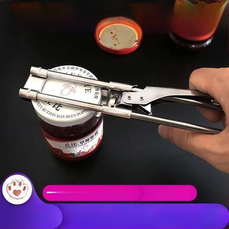 Sukamas rankiniu būdu reguliuojamas daugiafunkcis skardinių atidarytuvas su neslystančiu butelių dangtelio pasukamu atidarytuvu