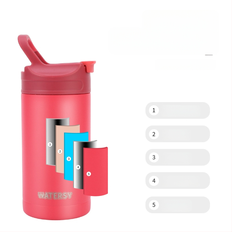 16oz talpos „4 in 1“ „Coca-Cola“ skardinė, pagaminta iš 304 nerūdijančio plieno. Vaikiškas nešiojamas termosinis puodelis, pridedamas prie kavos puodelio vietos.