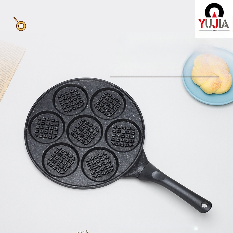 Väliskaubanduse piiriülene otsene kodumaine küpsetusplaat 7-auguline hommikusöögi vahvlipann beebi omletivormi hulgimüük