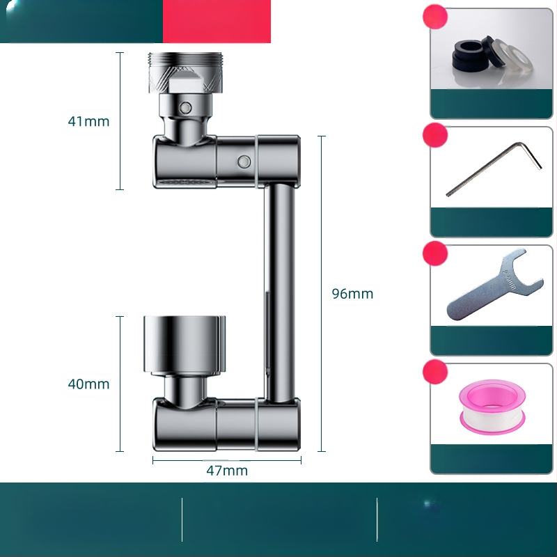 Mechaninė svirtis Universalus maišytuvo antgalis Sukamas daugiafunkcis vandenį taupantis prailginimas Svirtis tipo naujas vairo putojimo įrenginys