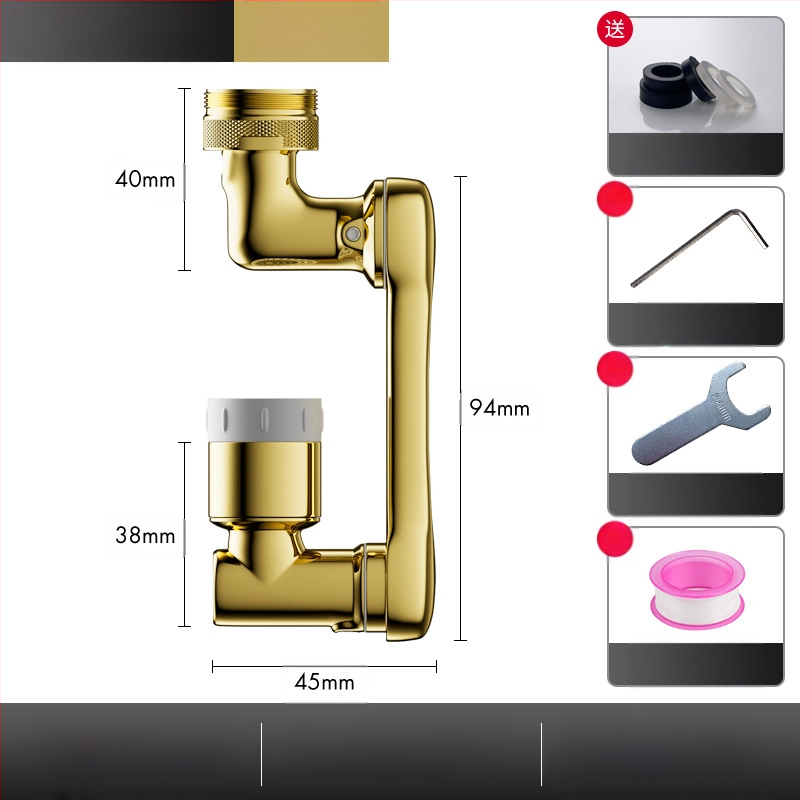 Mechaninė svirtis Universalus maišytuvo antgalis Sukamas daugiafunkcis vandenį taupantis prailginimas Svirtis tipo naujas vairo putojimo įrenginys