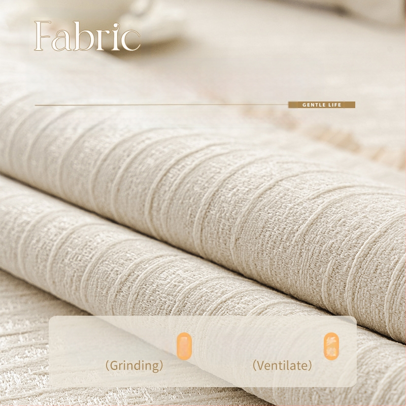 2025 Novi jastuk za sofu u krem stilu, univerzalni za sva godišnja doba, vrhunski jastuk za sjedenje, fiksna neklizajuća navlaka za sofu