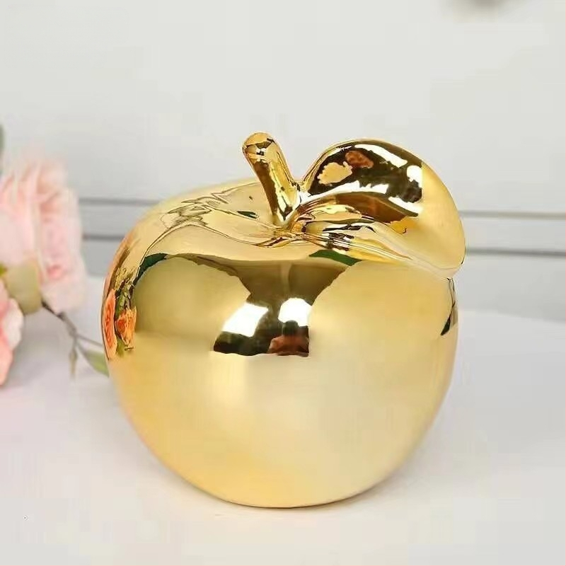 Loominguline Euroopa stiilis õunakaunistus sisehallis elutoas raamaturiiulil televiisorikapil laual keraamiline käsitöökaunistus hulgimüük