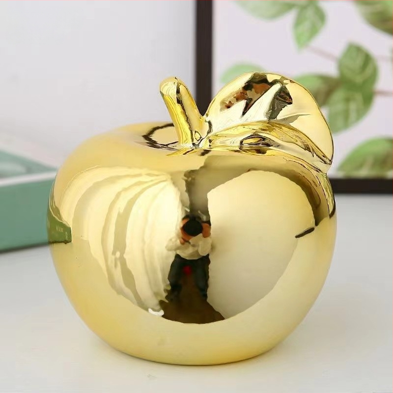 Loominguline Euroopa stiilis õunakaunistus sisehallis elutoas raamaturiiulil televiisorikapil laual keraamiline käsitöökaunistus hulgimüük