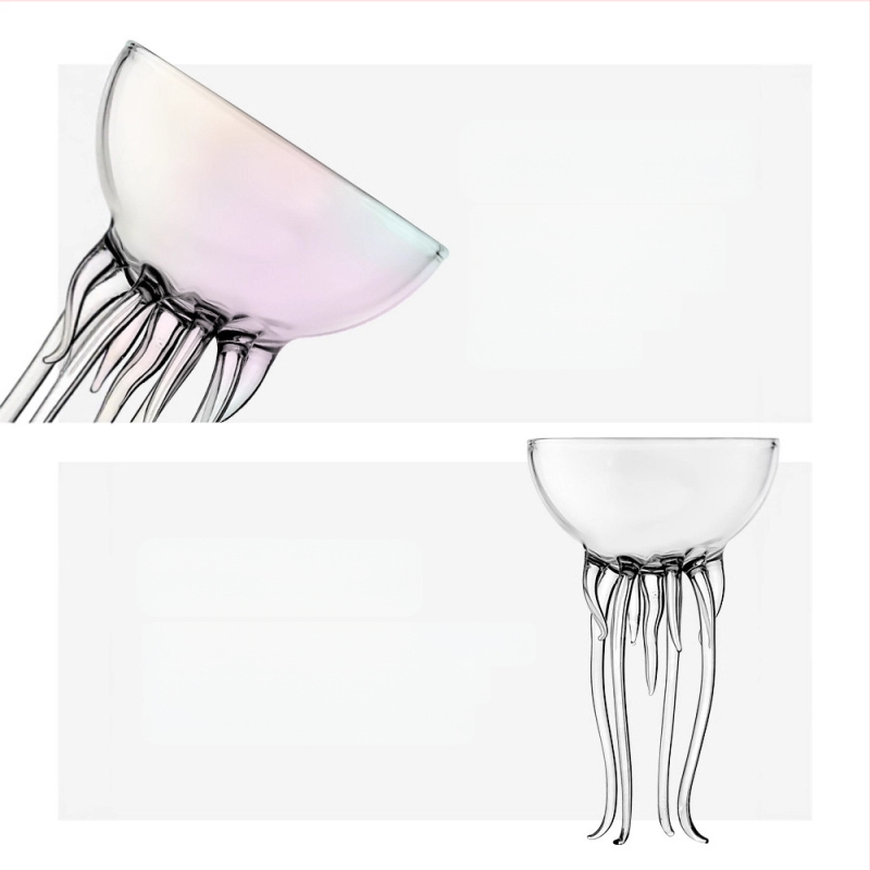 Internetikuulsuste kõrge välimusega kaheksajala tass loominguline meduuside kokteilitass Martini tass klaasist joogitass