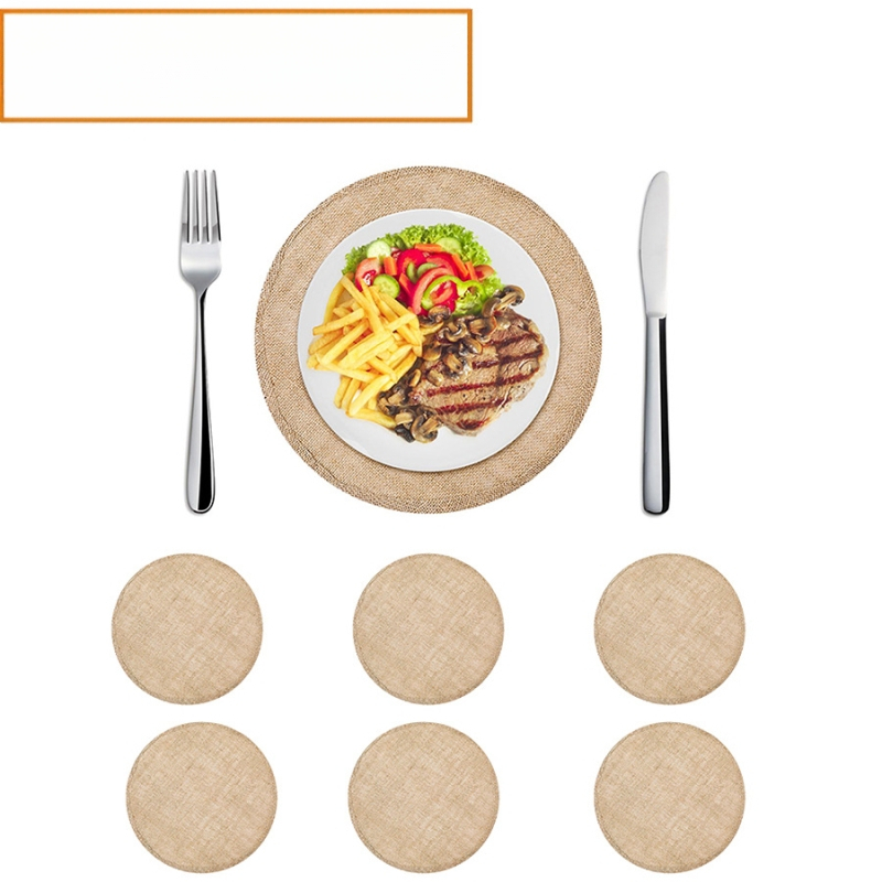 Εργοστάσιο χονδρικής διασυνοριακής ποιμενικής κάνναβης ανέμου στρογγυλά σουπλά σουβέρ για διακόσμηση γάμου και δεξιώσεων εστιατορίου