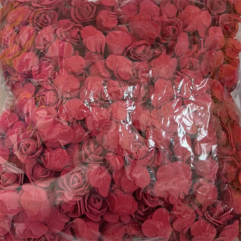 Rožės galvutės imitacija 3,5 netikra gėlės galvutė PE putplasčio gėlės galvutė Rožės gėlės imitacija Amžina gėlė Rožės meškiuko