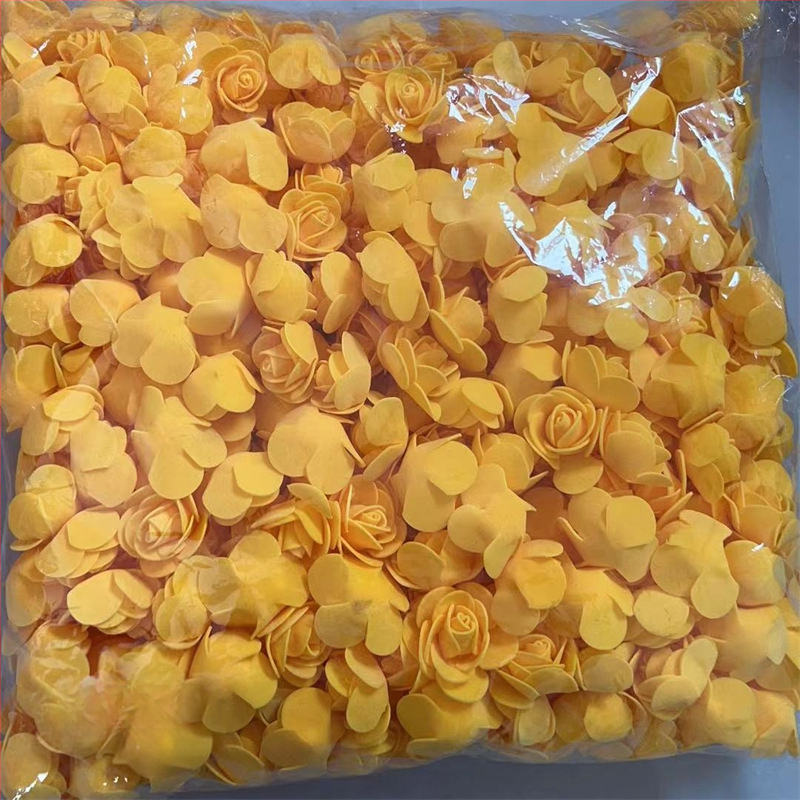 Rožės galvutės imitacija 3,5 netikra gėlės galvutė PE putplasčio gėlės galvutė Rožės gėlės imitacija Amžina gėlė Rožės meškiuko