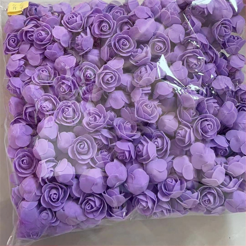 Rožės galvutės imitacija 3,5 netikra gėlės galvutė PE putplasčio gėlės galvutė Rožės gėlės imitacija Amžina gėlė Rožės meškiuko