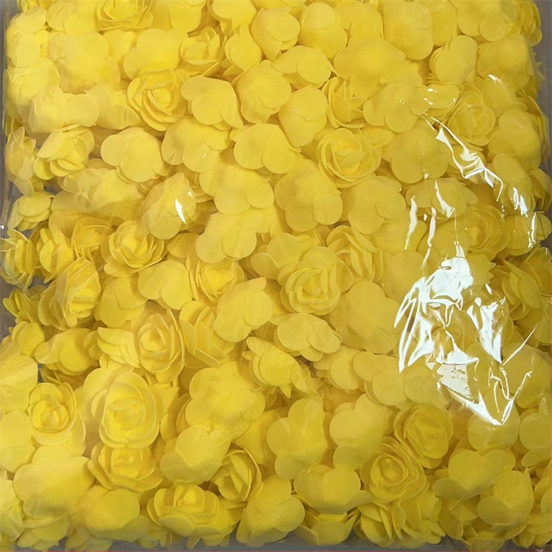 Rožės galvutės imitacija 3,5 netikra gėlės galvutė PE putplasčio gėlės galvutė Rožės gėlės imitacija Amžina gėlė Rožės meškiuko