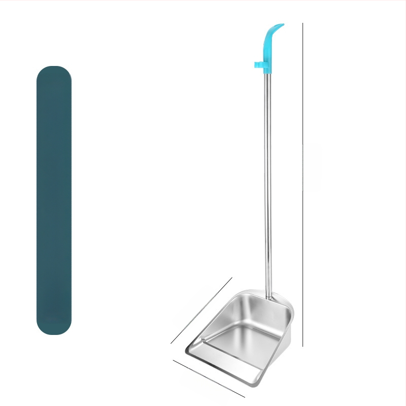 Naujas nerūdijančio plieno šiukšliadėžės sutirštintas šiukšlių kibiras buitinis lauko valymo kibiras šiukšlių kastuvas kelių valymo įrankis kibiras