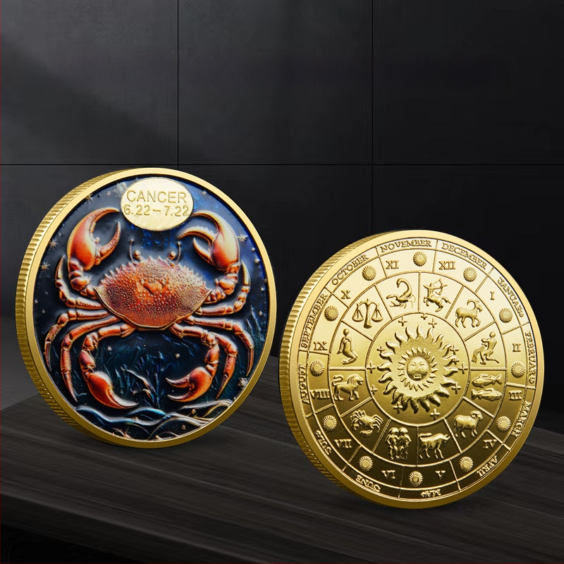 Дванадесет съзвездия възпоменателни монети външна търговия метал цветен релеф възпоменателни медали съзвездие колекция монети трансгранични доставчици