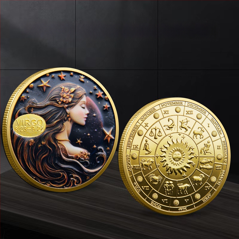 Дванадесет съзвездия възпоменателни монети външна търговия метал цветен релеф възпоменателни медали съзвездие колекция монети трансгранични доставчици