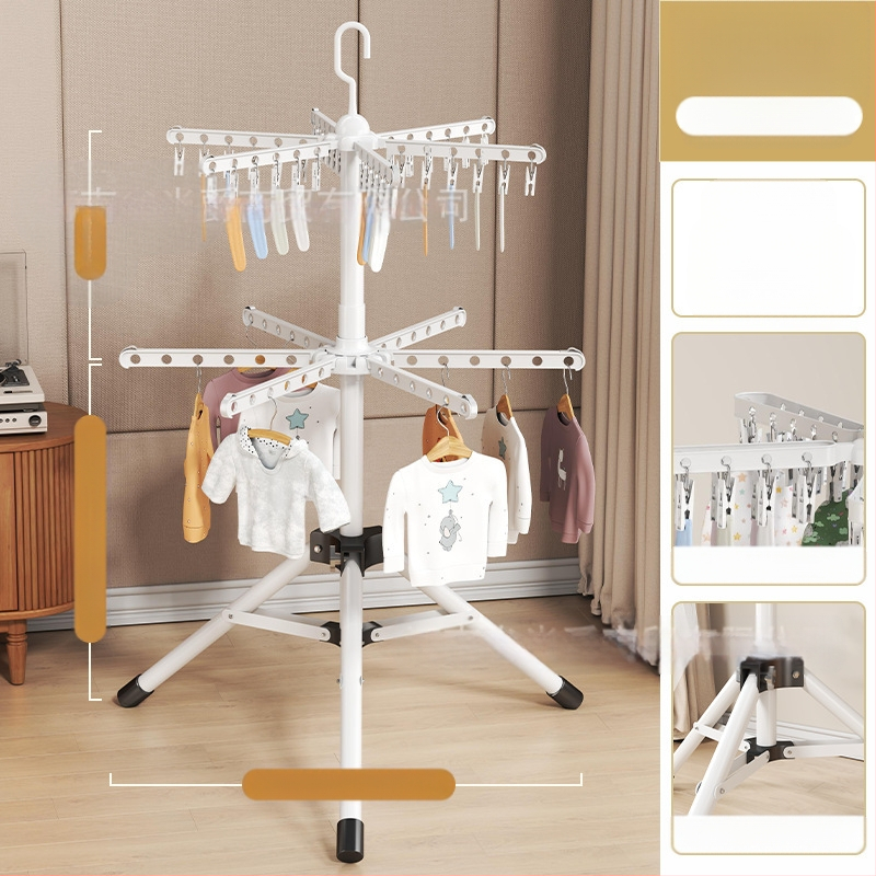 Beebikuivatusrest, põrandatüüpi kokkupandav, beebi spetsiaalne multifunktsionaalne kuivatusrest, mähkmekuivatusrest, rõdukuivatusrest