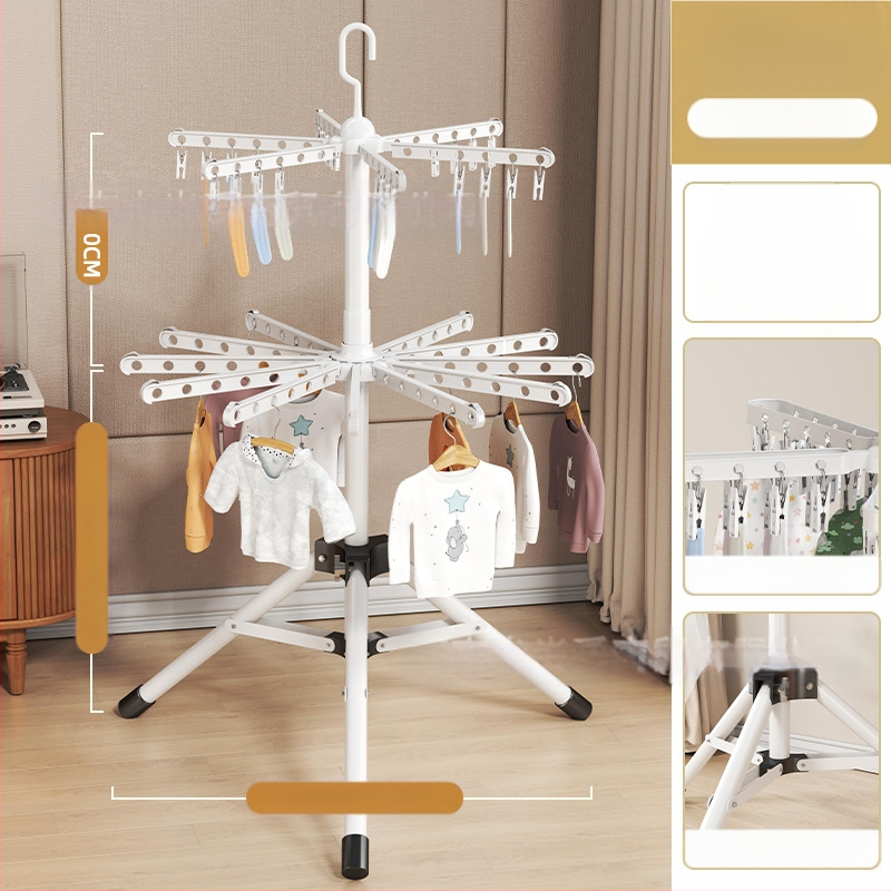 Beebikuivatusrest, põrandatüüpi kokkupandav, beebi spetsiaalne multifunktsionaalne kuivatusrest, mähkmekuivatusrest, rõdukuivatusrest