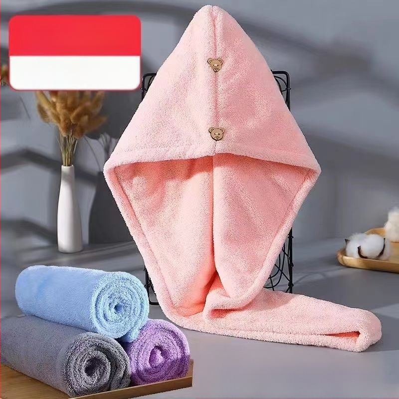 2022 m. moteriška dvisluoksnė storinta plaukų džiovinimo kepuraitė, sugerianti dušo kepuraitė, plaukų rankšluostis, galvos apdangalas, garuose greitai džiūstantis sugeriantis rankšluostis