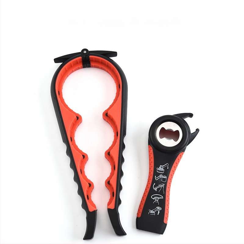 Фабричен комплект отварачки за бутилки „пет в едно“, отварачка за консерви „четири в едно“, неплъзгаща се, спестяваща труд въртяща се отварачка за консерви за бира и сода