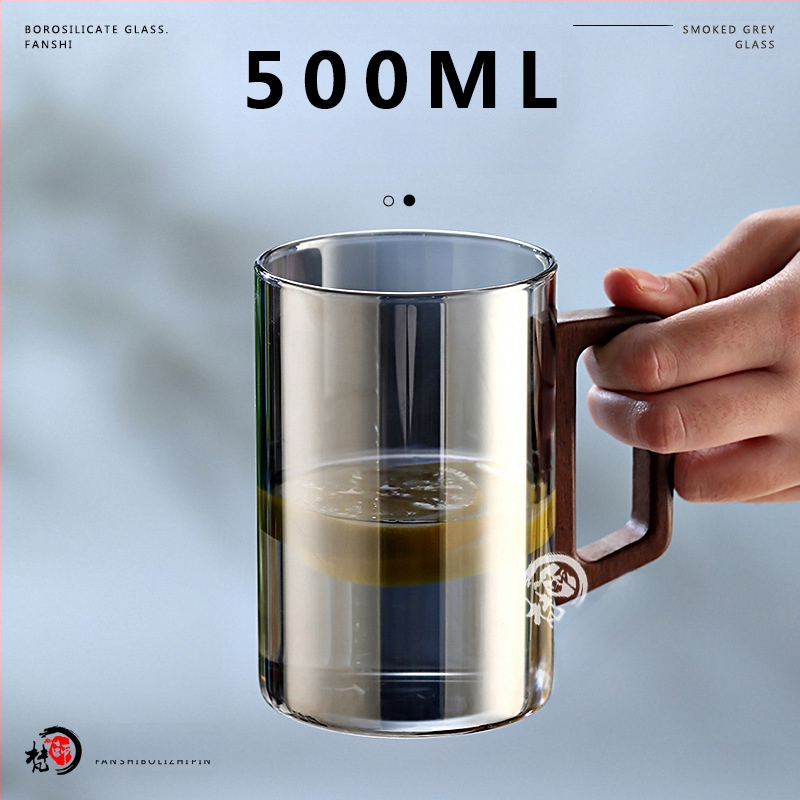 500ml suure mahutavusega tahmaklaasist majapidamis-, elutoa-, kõrge temperatuurikindel veekruus, kontori-, külalislahkuse- ja veekruus