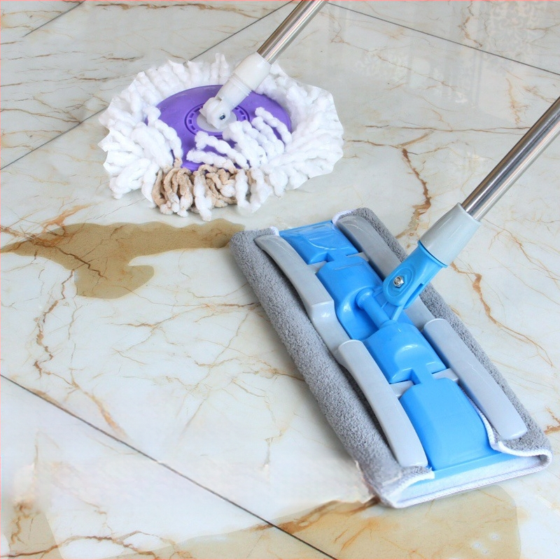 Dropshipping lame mopp pöörlev laisk majapidamismopp puitpõrandatele, kaheotstarbeline märg- ja kuivmopp riidest klambriga