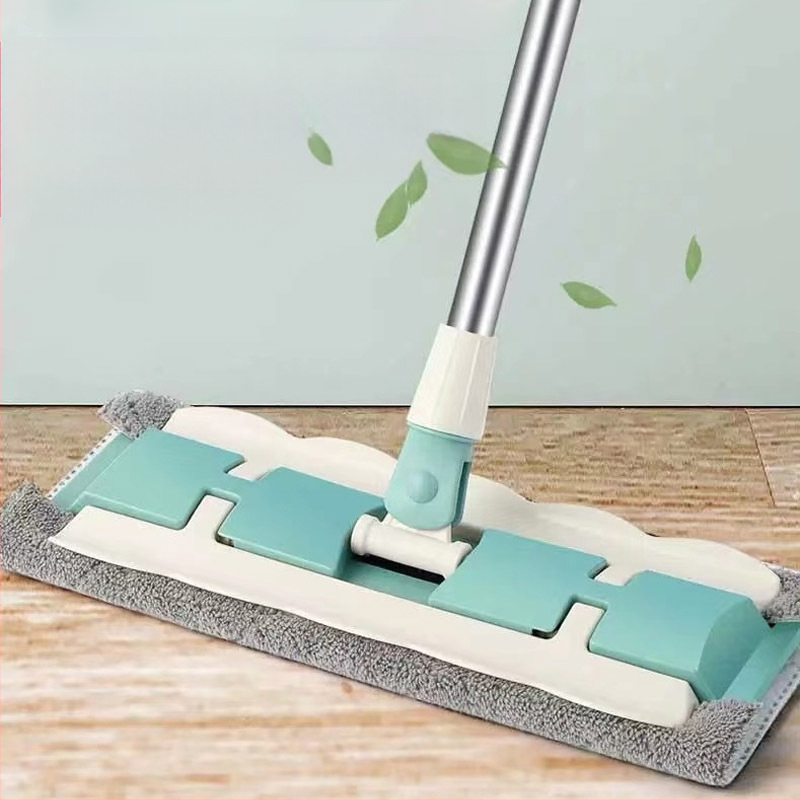 Dropshipping lame mopp pöörlev laisk majapidamismopp puitpõrandatele, kaheotstarbeline märg- ja kuivmopp riidest klambriga