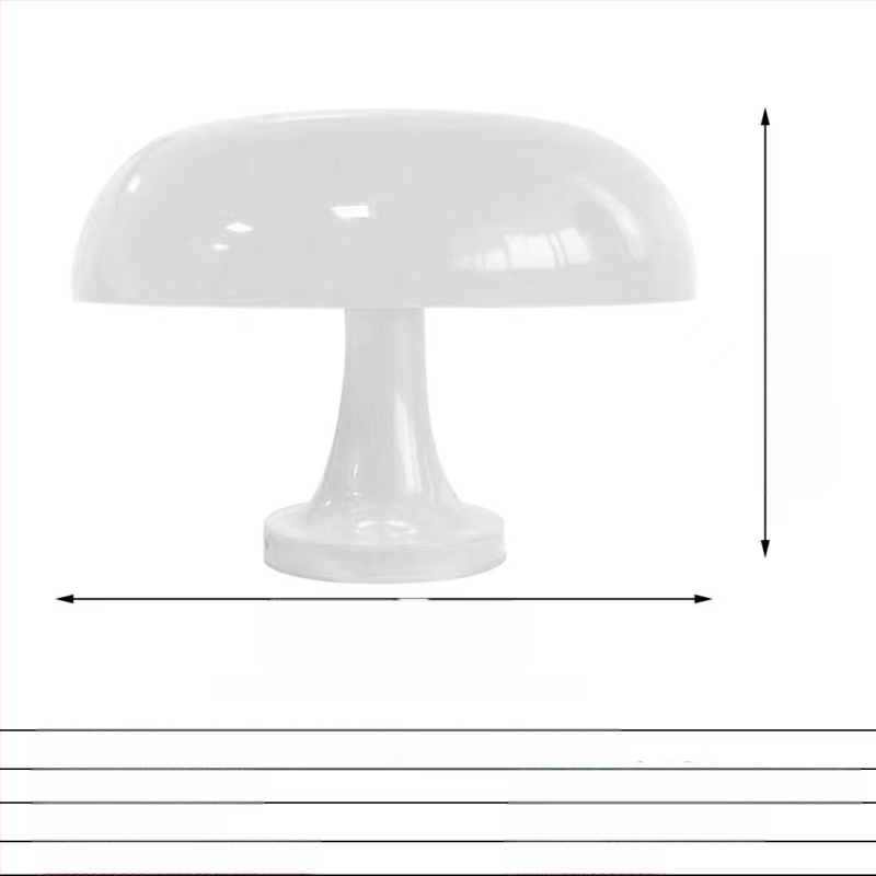 Tarpvalstybiniai sprogimai Danijos grybų naktinė lemputė Paprasta svetainės naktinis USB įkraunamas dvigubos paskirties kūrybinis stalo šviestuvas Zhongshan lempa