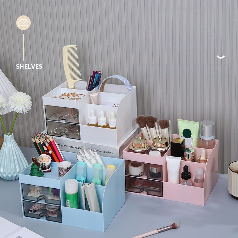 Τύπος συρταριού γραφείου Κουτί αποθήκευσης χαρτικών Κουτί οργάνωσης καλλυντικών Διαχωριστικό κουτί μεγάλης χωρητικότητας Πολυλειτουργικό στυλό φοιτητή Απλό