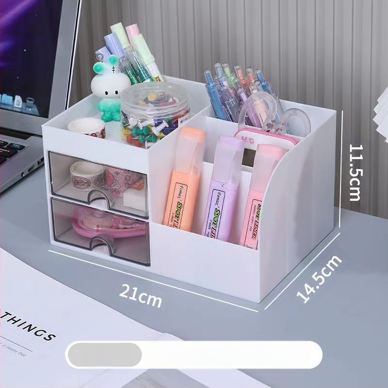 Τύπος συρταριού γραφείου Κουτί αποθήκευσης χαρτικών Κουτί οργάνωσης καλλυντικών Διαχωριστικό κουτί μεγάλης χωρητικότητας Πολυλειτουργικό στυλό φοιτητή Απλό