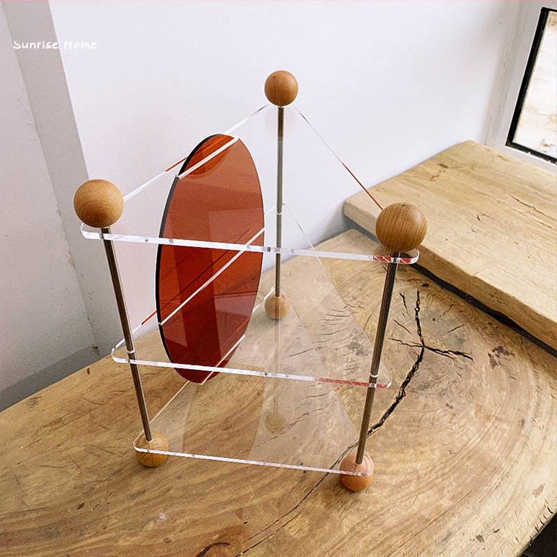 Tiesioginio pardavimo akrilo vandens puodelis kvepalų kosmetikos stovas darbalaukio laikymo apdaila aromaterapijos žvakių dėklas vitrina