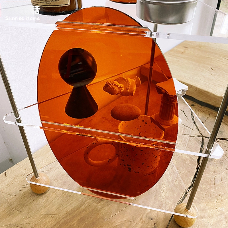 Tiesioginio pardavimo akrilo vandens puodelis kvepalų kosmetikos stovas darbalaukio laikymo apdaila aromaterapijos žvakių dėklas vitrina