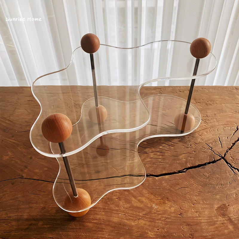 Tiesioginio pardavimo akrilo vandens puodelis kvepalų kosmetikos stovas darbalaukio laikymo apdaila aromaterapijos žvakių dėklas vitrina