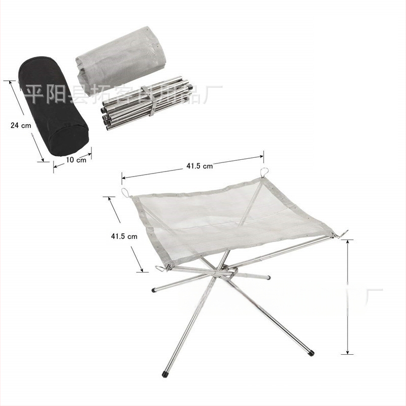 Kokkupandav lõkkease õues, kaasaskantav telkimislõkkease, kaasaskantav lõkkease, õues kasutatav küttepuude riiul, sepistatud rauast