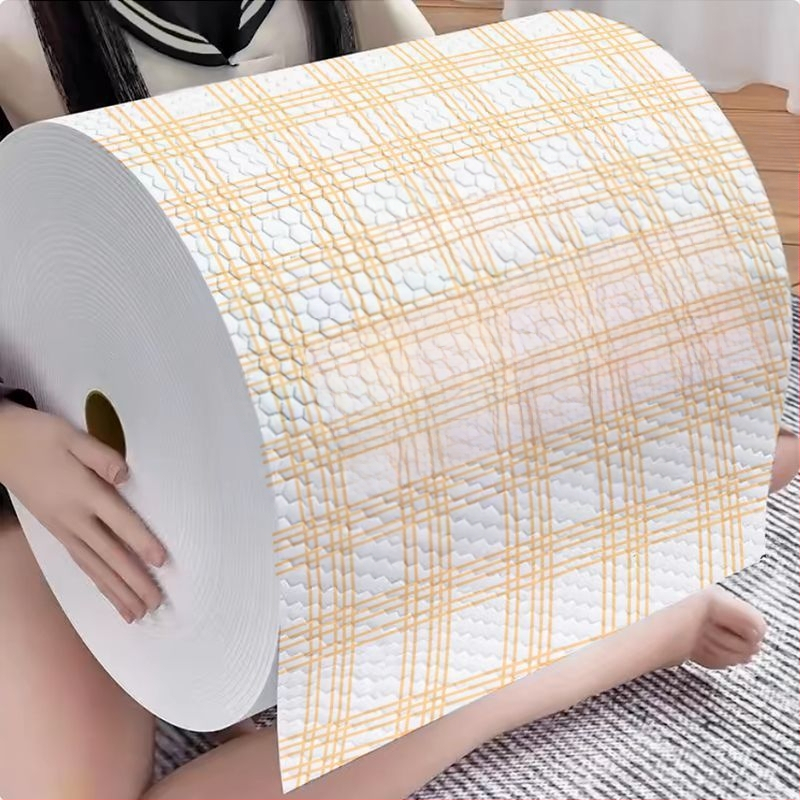 Почистващи материали за кухненска хартия Lazy Rag, кърпа за еднократна употреба, абсорбираща вода, суха и мокра, с двойна употреба, абсорбираща масло, специална хартиена кърпа