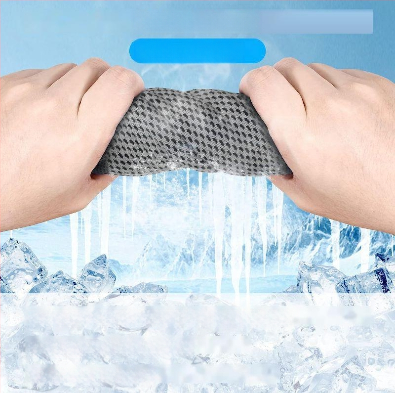 U formos šaltas rankšluostis su gobtuvu, sportinis, paplūdimio, kempingo stiliaus, apsaugantis nuo saulės, greitai džiūstantis, vėsus rankšluostis su turbanu